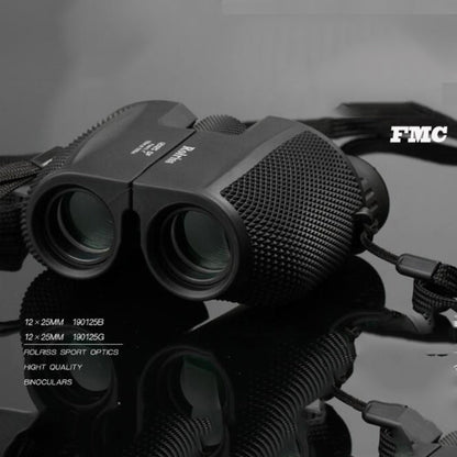 Rynx | ROLISS 10X25 Outdoor Sports Portable Waterproof Pocket Binocular High Power Telescope(Black)
