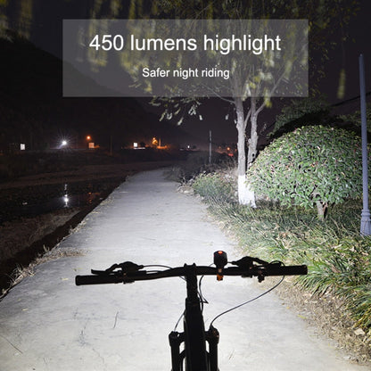Rynx | WHEEL UP USB Rechargeable LED Bicycle Headlights Mountain Bike Front Lights, Style:450 lumens
