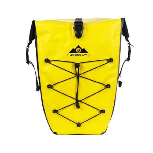 Rynx | WHEEL UP 25L WHFS001 Waterproof Bicycle Backpack Shelf Bag Unilateral Frame Bag Long-distance Trip Bicycle Bag 25L(Yellow)