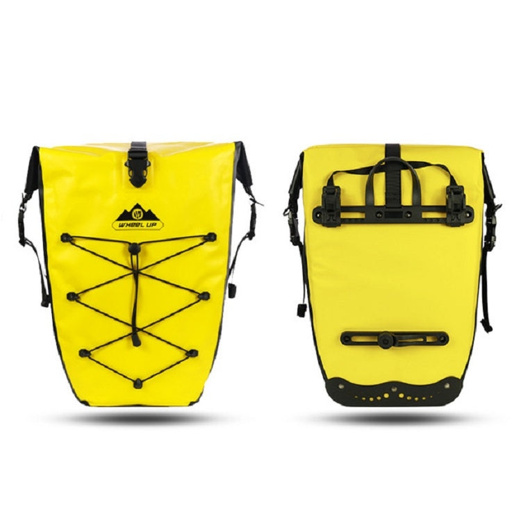 Rynx | WHEEL UP 25L WHFS001 Waterproof Bicycle Backpack Shelf Bag Unilateral Frame Bag Long-distance Trip Bicycle Bag 25L(Yellow)