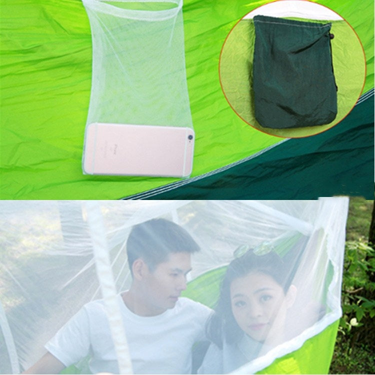 Rynx | Outdoor Mosquito Net Hammock Camping Ultralight Nylon Double Camping Air Tent, Size:260 x 140 CM(Pink Sky Blue)