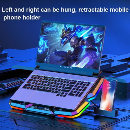 Rynx | CoolCold 5V Speed Control Version Gaming Laptop Cooler Notebook Stand, Specification: Red Symphony