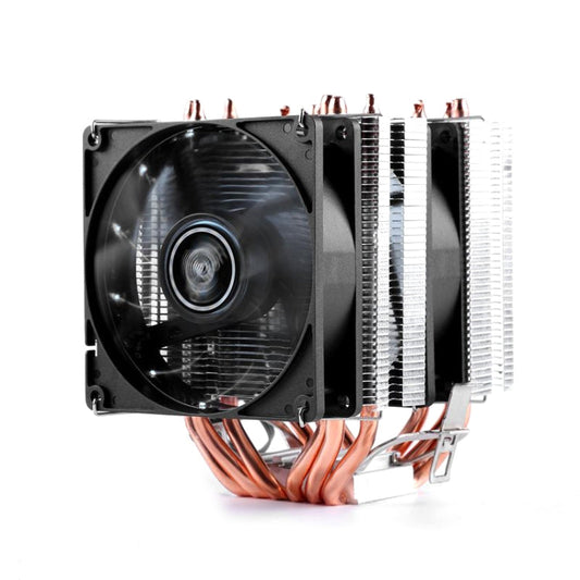 Rynx | Desktop Computer 6 Copper Pipe CPU Cooler Super Quiet PWM Dual Fan