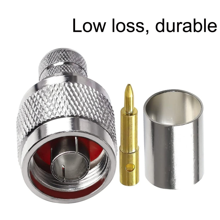 Rynx | 10 pieces NJ-7 for LMR400 N type connector connection low loss RF coaxial connector