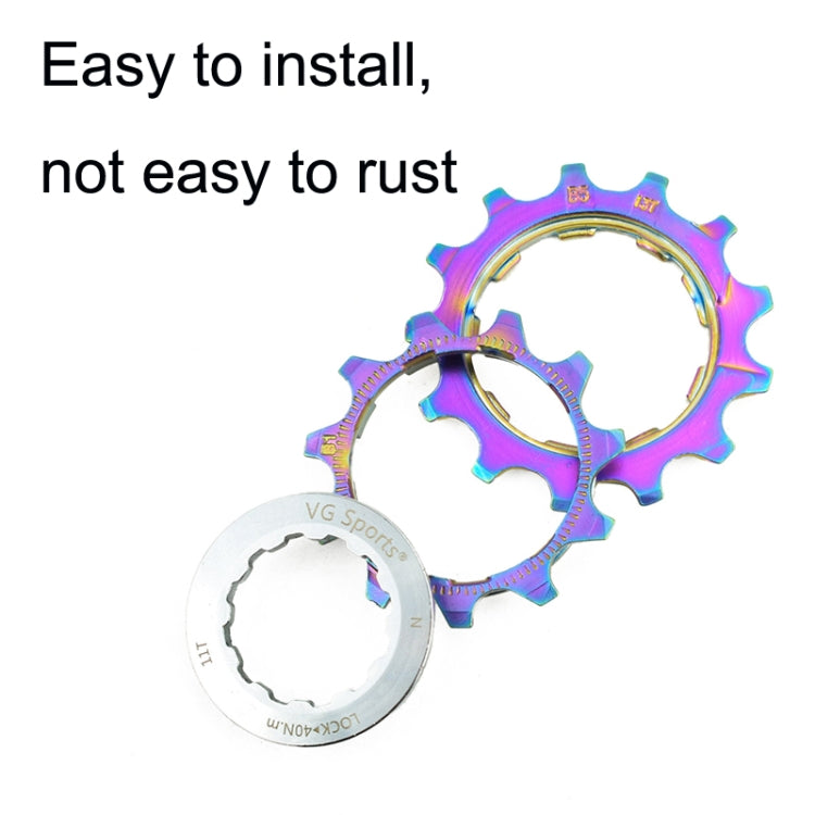 Rynx | VG SPORTS Bicycle Lightweight Wear -Resistant Colorful Flywheel, Style:8 Speed 11-32T