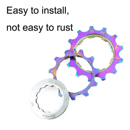 Rynx | VG SPORTS Bicycle Lightweight Wear -Resistant Colorful Flywheel, Style:11 Speed 11-32T