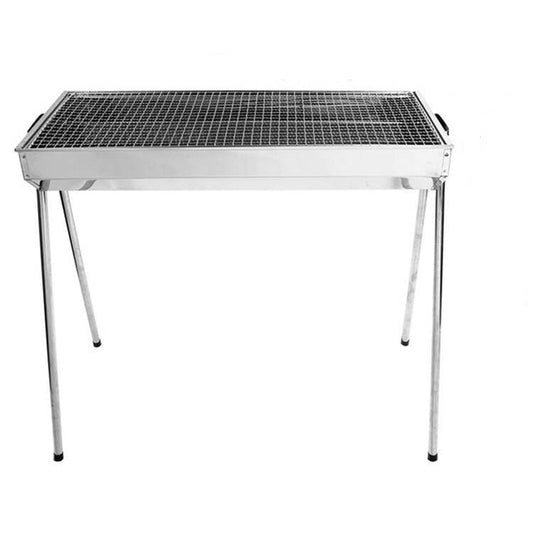 Rynx | HZ-003 BBQ Grill Outdoor Portable Stainless Steel Stove Household Charcoal Barbecue Rack, Grill/pan specifications: L