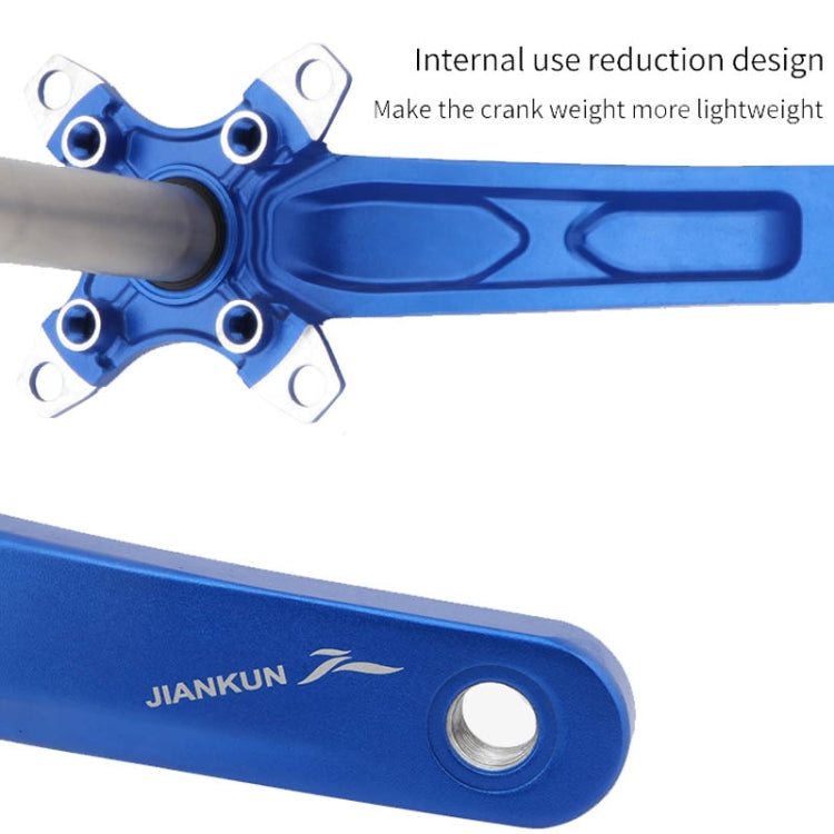 Rynx | JIANKUN IXF Mountain Bike Hollow Crank Modified, Style:Left and Right Crank+Bottom Bracket(Purple)
