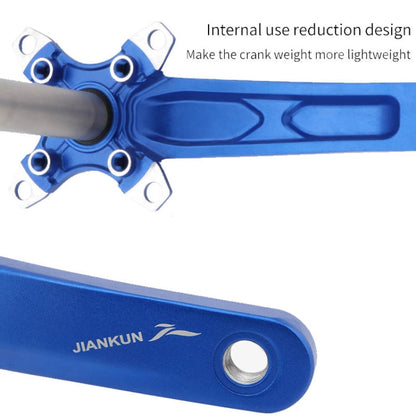 Rynx | JIANKUN IXF Mountain Bike Hollow Crank Modified, Style:Left and Right Crank+Bottom Bracket(Purple)