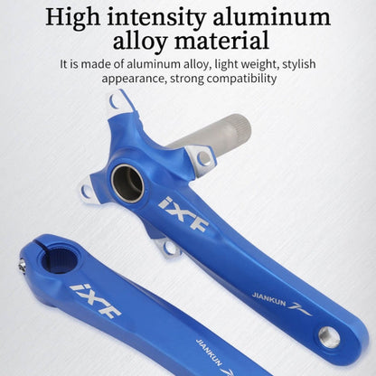 Rynx | JIANKUN IXF Mountain Bike Hollow Crank Modified, Style:Left and Right Crank+Bottom Bracket(Purple)