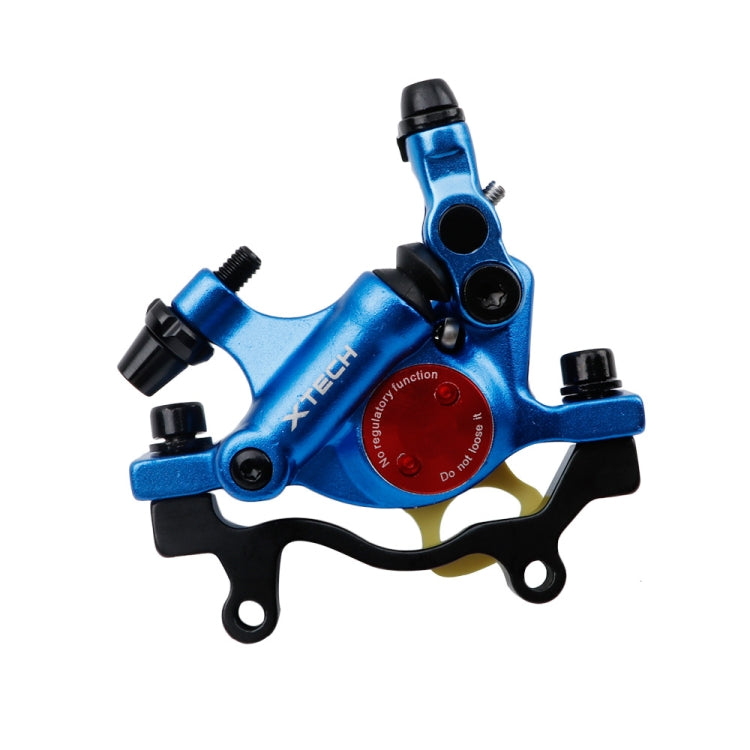 Rynx | ZOOM HB100 Mountain Bike Hydraulic Brake Caliper Folding Bike Cable Pull Hydraulic Disc Brake Caliper, Style:Rear(Blue)