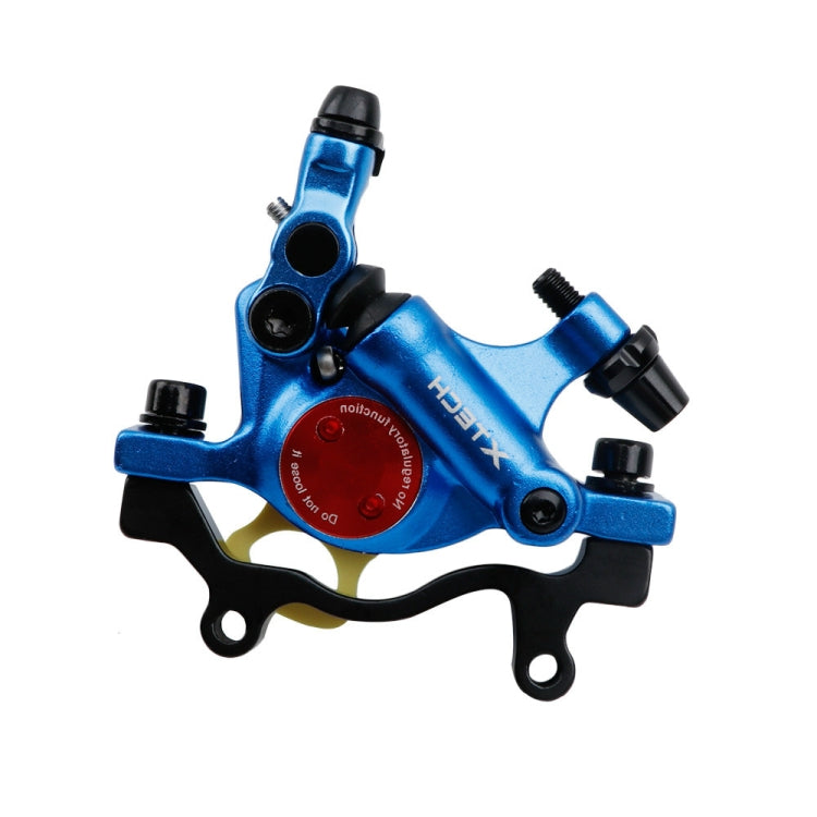 Rynx | ZOOM HB100 Mountain Bike Hydraulic Brake Caliper Folding Bike Cable Pull Hydraulic Disc Brake Caliper, Style:Rear(Blue)