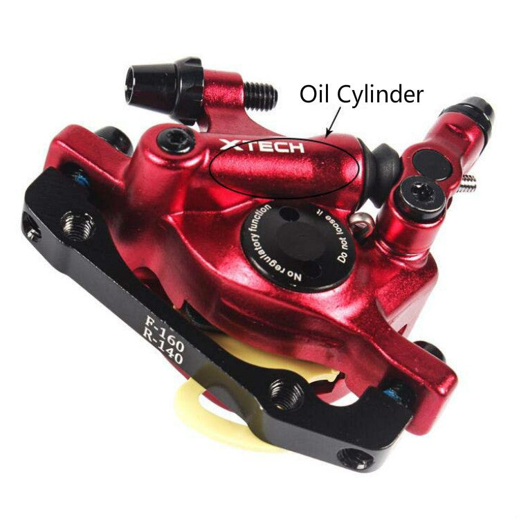 Rynx | ZOOM HB100 Mountain Bike Hydraulic Brake Caliper Folding Bike Cable Pull Hydraulic Disc Brake Caliper, Style:Rear(Purple)