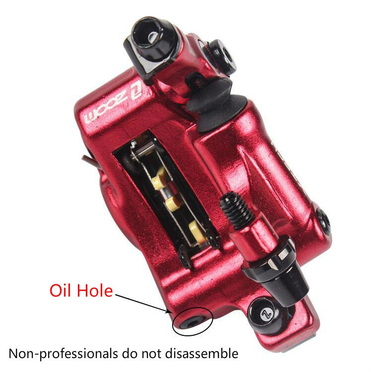Rynx | ZOOM HB100 Mountain Bike Hydraulic Brake Caliper Folding Bike Cable Pull Hydraulic Disc Brake Caliper, Style:Rear(Purple)