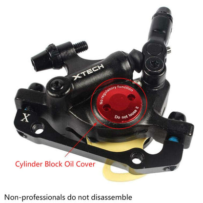 Rynx | ZOOM HB100 Mountain Bike Hydraulic Brake Caliper Folding Bike Cable Pull Hydraulic Disc Brake Caliper, Style:Rear(Purple)