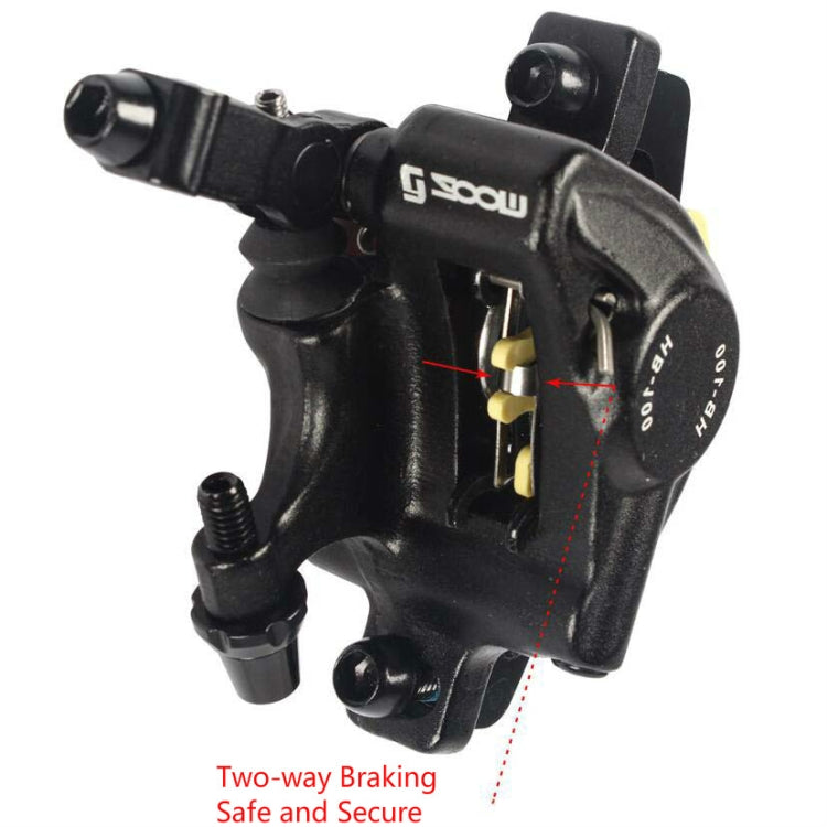 Rynx | ZOOM HB100 Mountain Bike Hydraulic Brake Caliper Folding Bike Cable Pull Hydraulic Disc Brake Caliper, Style:Rear(Purple)