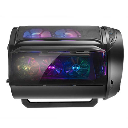 Rynx | GAMEKM Genki Bomb Personality Gaming Internet Café Case by Gaming Case USB 3.0 Water-Cooled Desktop Computer Case (Black)
