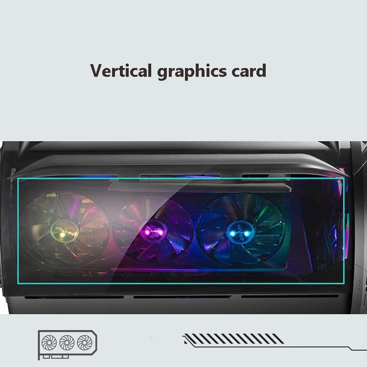 Rynx | GAMEKM Genki Bomb Personality Gaming Internet Café Case by Gaming Case USB 3.0 Water-Cooled Desktop Computer Case (Black)