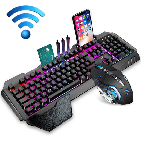 Rynx | K680 RGB Rechargeable Gaming Wireless Keyboard and Mouse Set (Black)