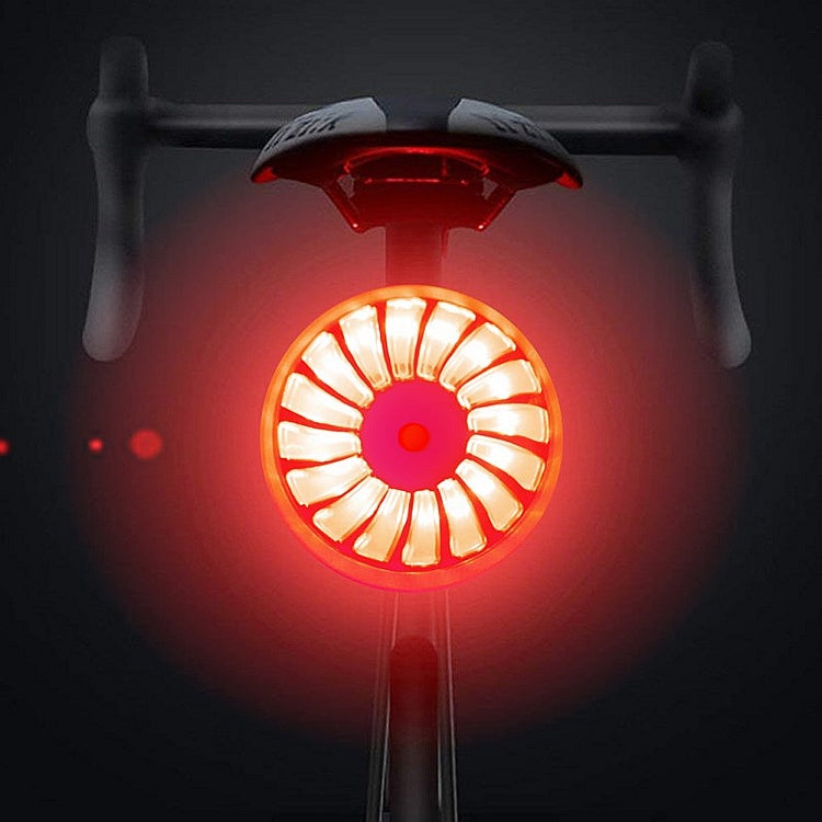 Rynx | Bicycle Smart Sensor Brake Light USB Tail Light Warning Light(Titanium)