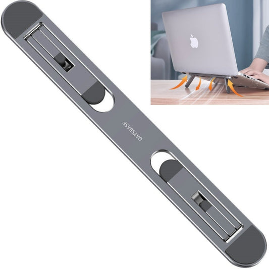 Rynx | Oatsbasf Portable Storage Foldable Laptop Stand Height Adjustable Fan Heater (Gray)