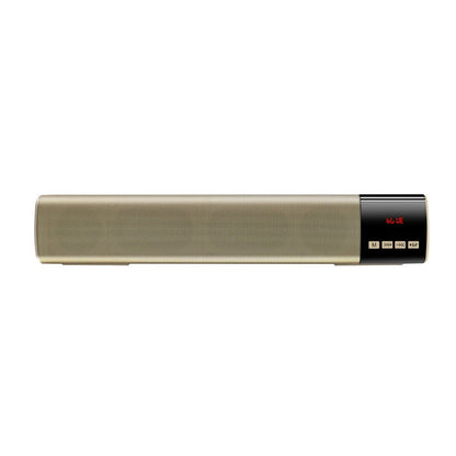 RYNX | TOPROAD High Power 10W HIFI Portable Wireless Bluetooth Speaker Stereo Soundbar TF FM USB Subwoofer Column for Computer TV Phone(Gold)