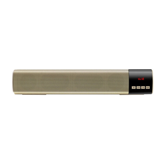 RYNX | TOPROAD High Power 10W HIFI Portable Wireless Bluetooth Speaker Stereo Soundbar TF FM USB Subwoofer Column for Computer TV Phone(Gold)