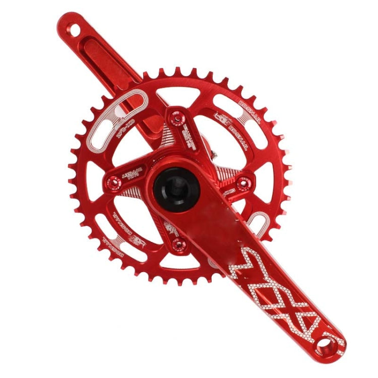 Rynx | Snail Positive And Negative Tooth Discs Mountain Bike Single Disc Large Tooth Disc 104mm Bcd, Specification:52T(Red)