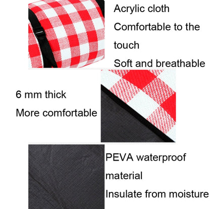 Rynx | FP1409 6mm Thickened Moisture-Proof Beach Mat Outdoor Camping Tent Mat Without Storage Bag, Size:150x200cm(Yellow White Grid)