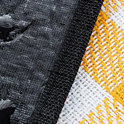 Rynx | FP1409 6mm Thickened Moisture-Proof Beach Mat Outdoor Camping Tent Mat Without Storage Bag, Size:200x200cm(Black Gray White Grid)