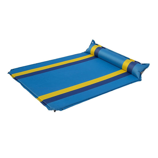 Rynx | Color Matching Automatic Inflatable Outdoor Sports Double Camping Air Cushion, Size:190x130x3.5cm(Blue)