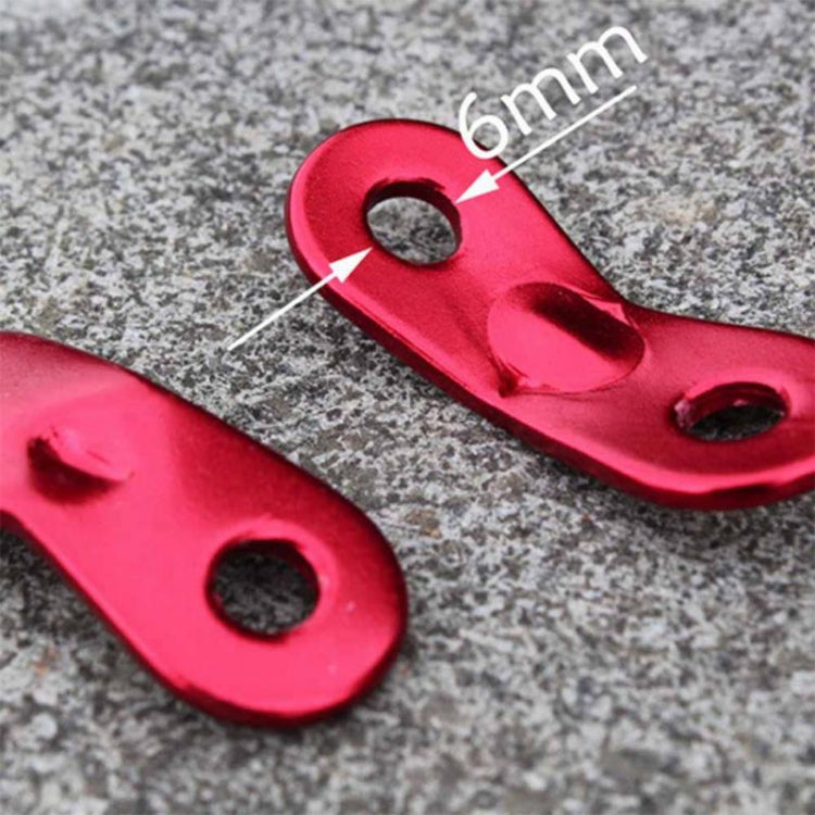 Rynx | 10 PCS Outdoor Camping Aluminum Alloy Cord Runners Rope Tensioners Tent Guy Line Rope Tensioners(Red)