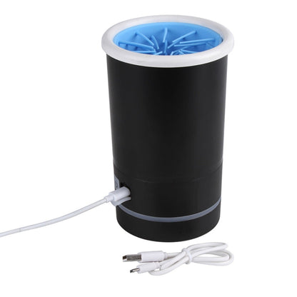 Pets Automatic Foot Washing Cup Cats Dogs Extremities Cleaning Artifact, Size:L 14-19cm(Blue White)