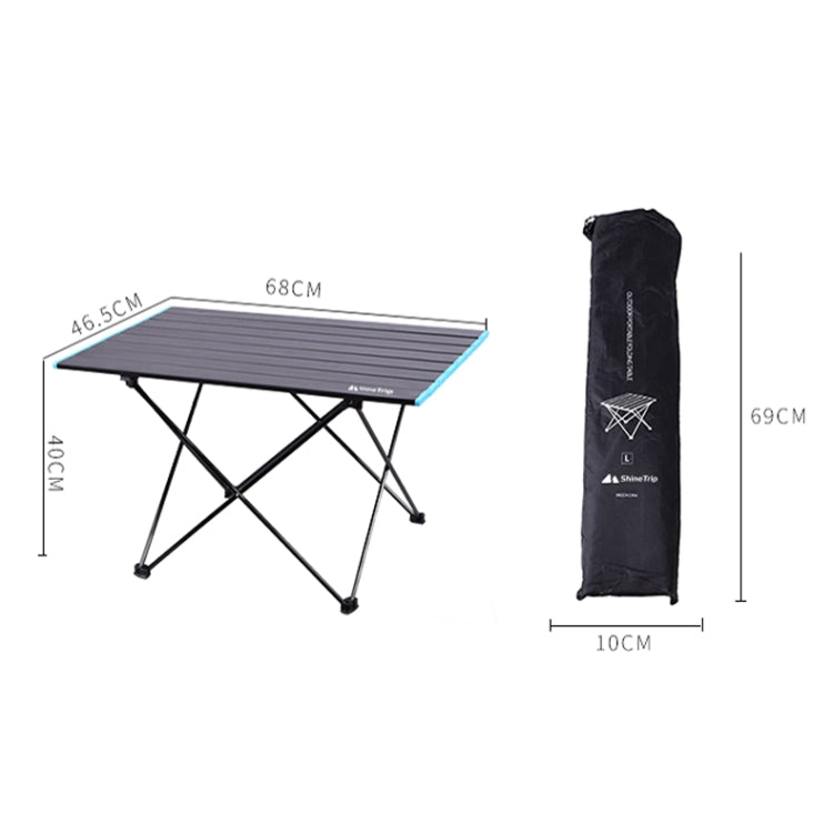 Rynx | Outdoor Aluminum Alloy Folding Table Camping Picnic Portable Folding Table Barbecue Table Stall Small Dining Table, Size:Large