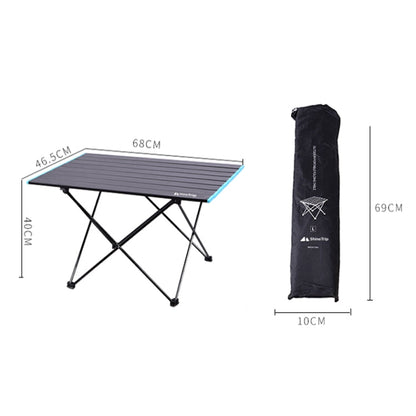 Rynx | Outdoor Aluminum Alloy Folding Table Camping Picnic Portable Folding Table Barbecue Table Stall Small Dining Table, Size:Large