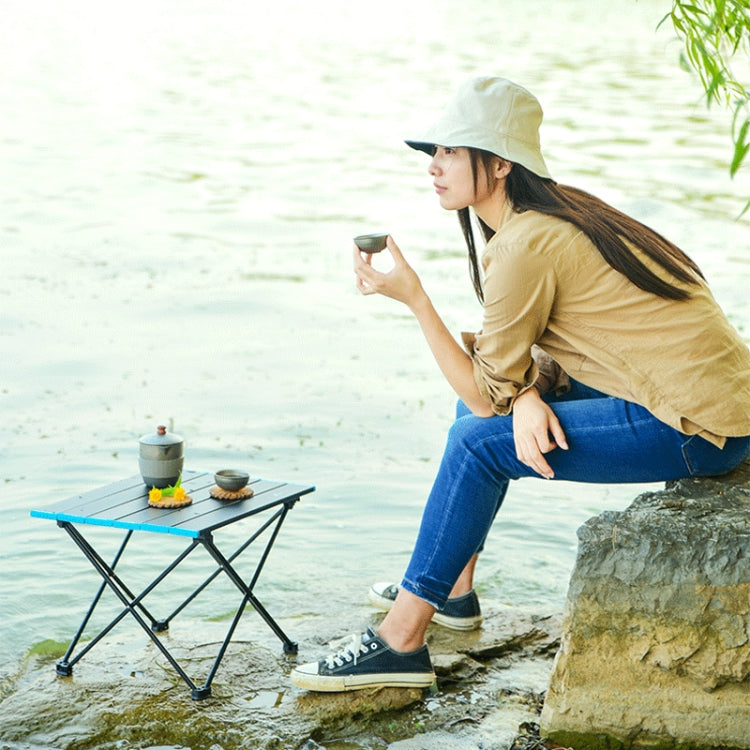 Rynx | Outdoor Aluminum Alloy Folding Table Camping Picnic Portable Folding Table Barbecue Table Stall Small Dining Table, Size:Large