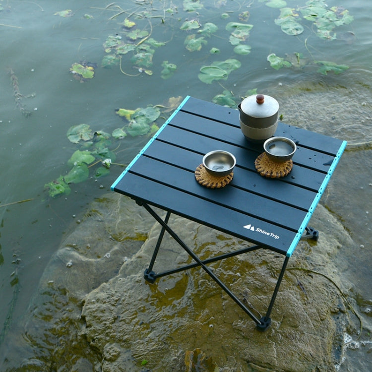 Rynx | Outdoor Aluminum Alloy Folding Table Camping Picnic Portable Folding Table Barbecue Table Stall Small Dining Table, Size:Large
