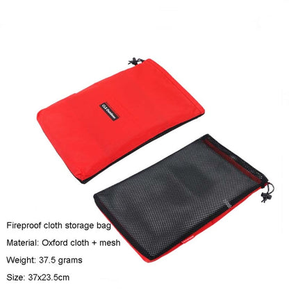 Rynx | CLS Outdoor Camping Fireproof Cloth Picnic Barbecue Heat Insulation Mat Flame Retardant Fiberglass Fire Blanket, Size:105x60cm