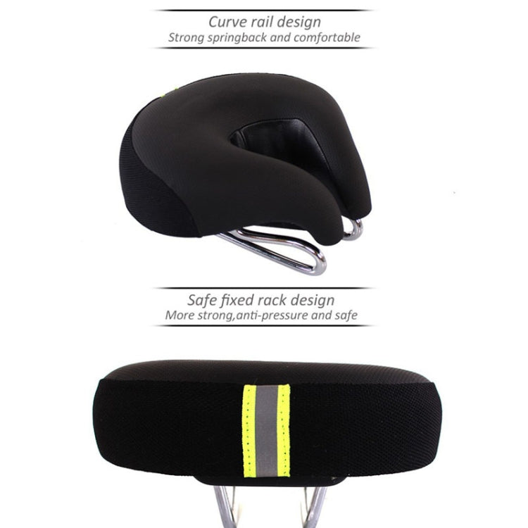 Rynx | Noseless Bicycle Saddle Mountain Bike Thickened  Soft Cushion(Yellow)