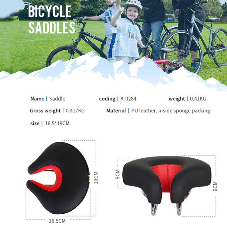 Rynx | Noseless Bicycle Saddle Mountain Bike Thickened  Soft Cushion(Yellow)