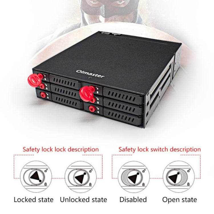 Rynx | OImaster MR-6601 Six-Bay-Optical-Drive-Hard-Disk-Box
