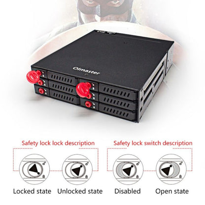 Rynx | OImaster MR-6601 Six-Bay-Optical-Drive-Hard-Disk-Box