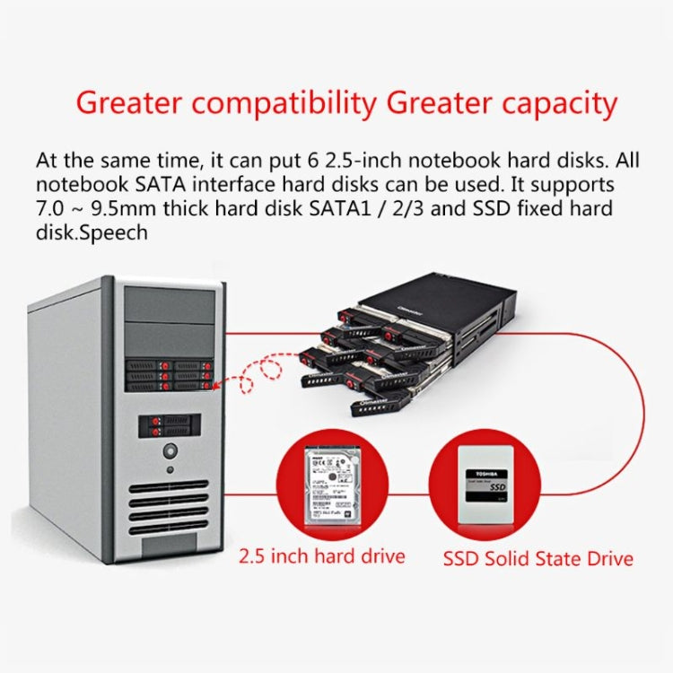 Rynx | OImaster MR-6601 Six-Bay-Optical-Drive-Hard-Disk-Box