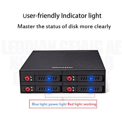 Rynx | OImaster MR-6401 Four-Bay Case Built-in Optical Drive Hard Drive Box