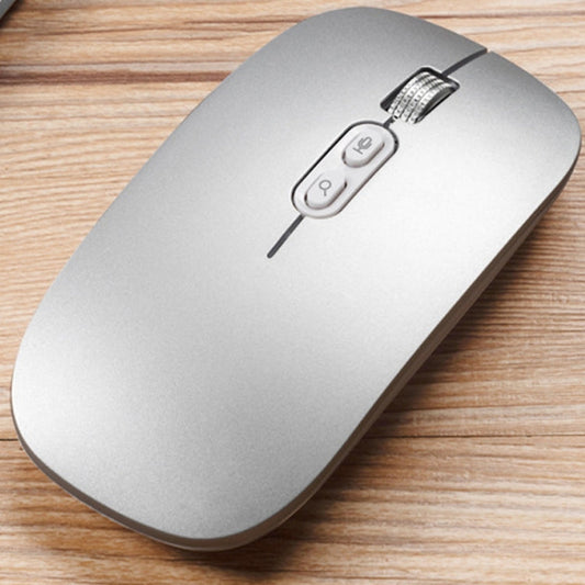 Rynx | M103 1600DPI 5 Buttons 2.4G Wireless Mouse Charging Ai Intelligent Voice Office Mouse, Supports 28 Languages (Silver)