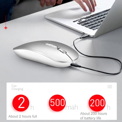 Rynx | M103 1600DPI 5 Buttons 2.4G Wireless Mouse Charge Ai Intelligent Voice Office Mouse, Supports 28 Languages (Grey)