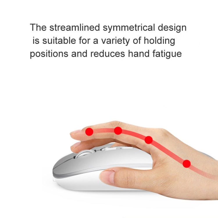 Rynx | M103 1600DPI 5 Buttons 2.4G Wireless Mouse Charge Ai Intelligent Voice Office Mouse, Supports 28 Languages (Grey)