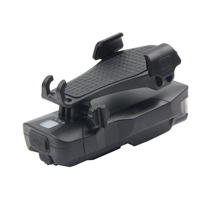 Rynx | 500LM Bicycle Light Mobile Phone Holder Multi-Function Riding Front Light With Horn 2400 mAh (Black Orange)