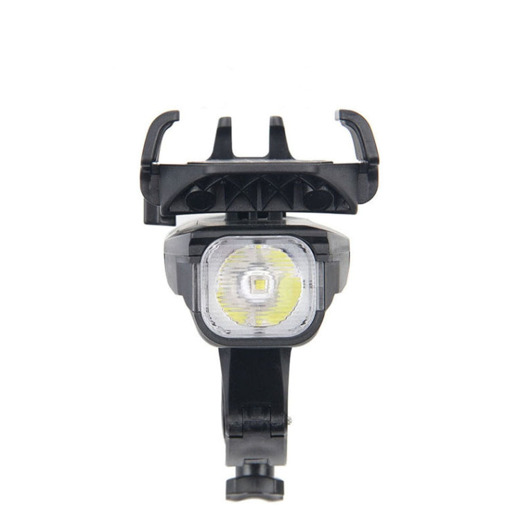 Rynx | 500LM Bicycle Light Mobile Phone Holder Multi-Function Riding Front Light With Horn 2400 mAh (Black Orange)
