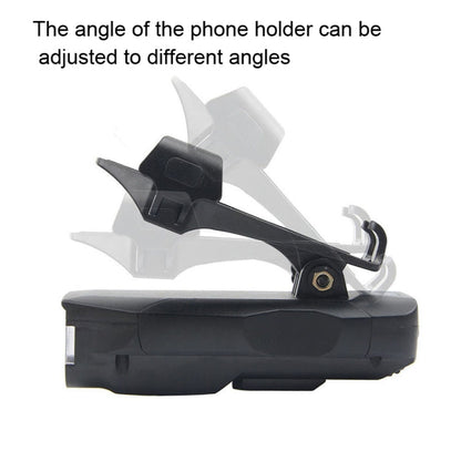 Rynx | 500LM Bicycle Light Mobile Phone Holder Multi-Function Riding Front Light With Horn 2400 mAh (Black)